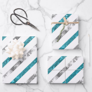 Create Your Own Texturised Stripes Wrapping Paper Sheet