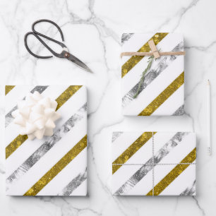 Create Your Own Texturised Stripes Wrapping Paper Sheet