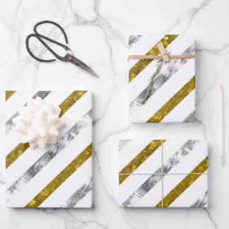 Create Your Own Texturised Stripes Wrapping Paper Sheet