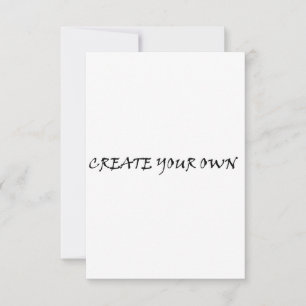 Create your own thank you card