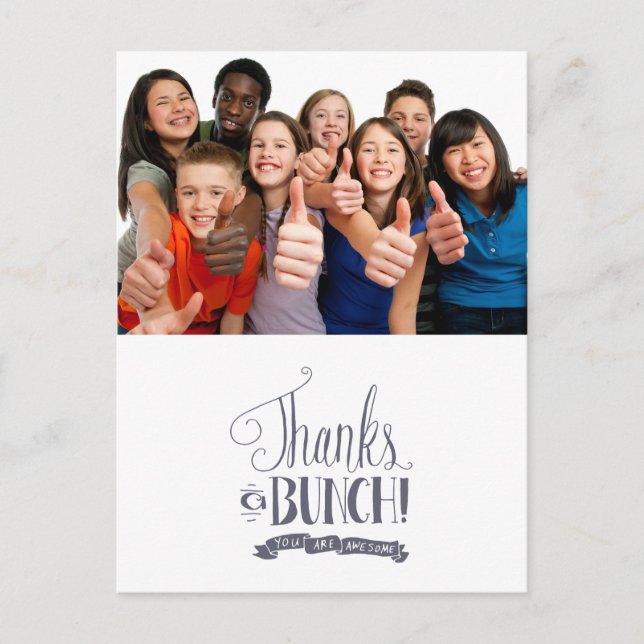 Create your own thank you card Thanks a bunch (Front)
