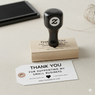 Create Your Own Thank You Supporting Rubber Stamp