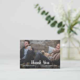 Create your own Thank you Wedding photo Card