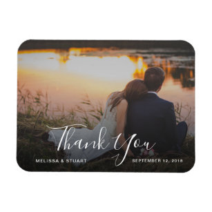 Create your own Thank you Wedding photo Magnet