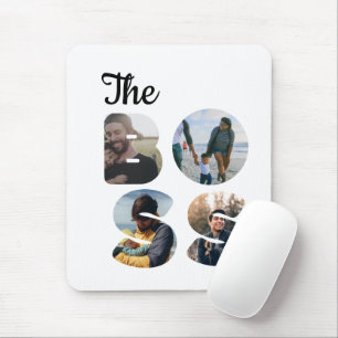 Create your own the boss photo matching couple mouse mat