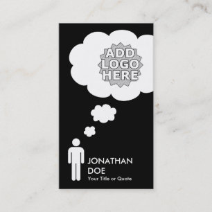 create your own thought bubble business card