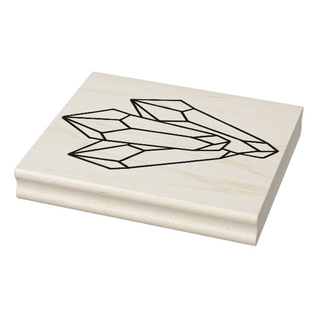 Create Your Own Three Crystal Points Rubber Stamp (Stamp)