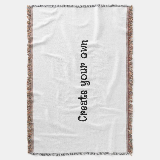 Create your own throw blanket (Front Vertical)