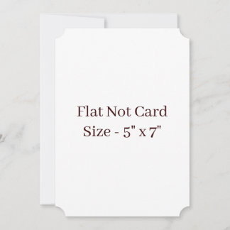 Create Your Own Ticket 5" x 7" Flat Card