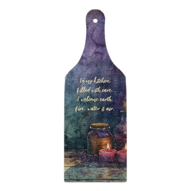 Create Your Own Tinctures Candles Apothecary Cutting Board (Front)