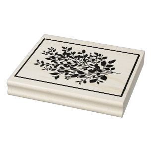 Create Your Own Tiny Leaves Herbal Sprig Rubber Stamp