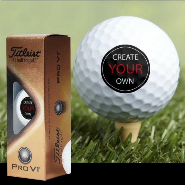 Create Your Own Titleist Pro V1 - branded / Custom Golf Balls (Creator Uploaded)