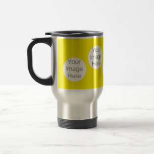 create your own travel Mug cup photos yellow