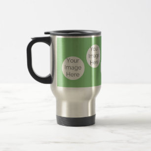 create your own travel Mug cup with photos green