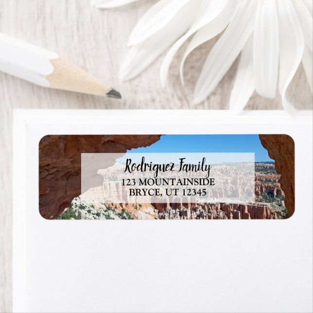Create your own travel photo return address (Insitu)