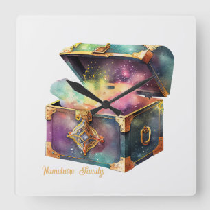 Create Your Own Treasured Moments Magic Box Square Wall Clock