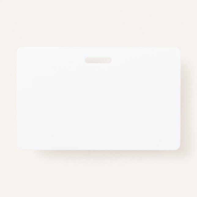 Create Your Own Trendy Horizontal Badge ID Badge (Front)