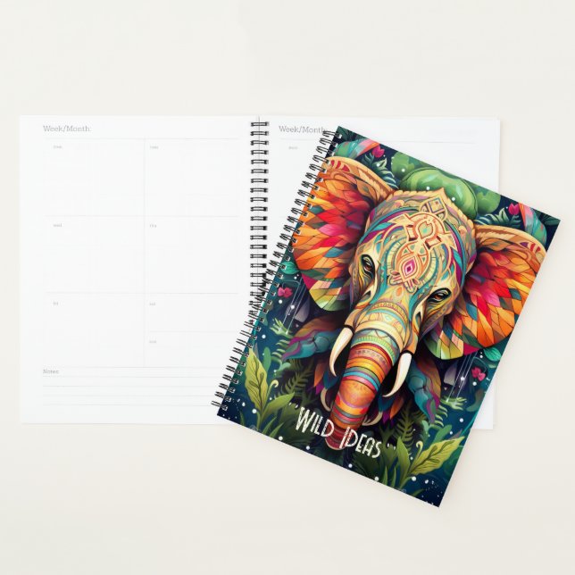Create Your Own Tribal Jungle Elephant Planner (Display)