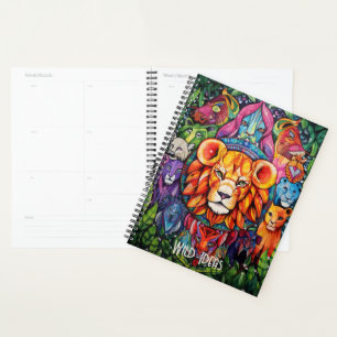 Create Your Own Tribal Lion Mandala Totem Animal Planner