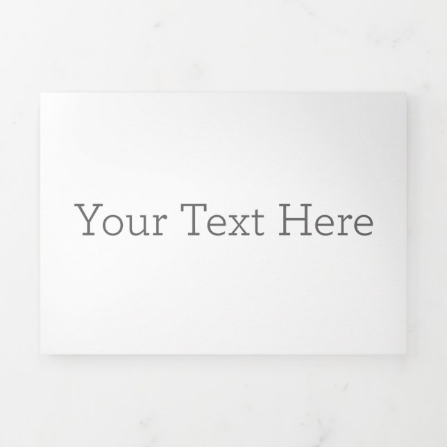 12.7 cm x 17.8 cm Trifold Letter Fold Holiday Card (Cover)