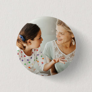Create Your Own Two Photo Custom Pic DIY 3 Cm Round Badge