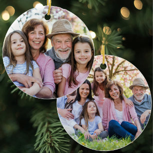 Create Your Own Two-Sided Photo Ceramic Tree Decoration