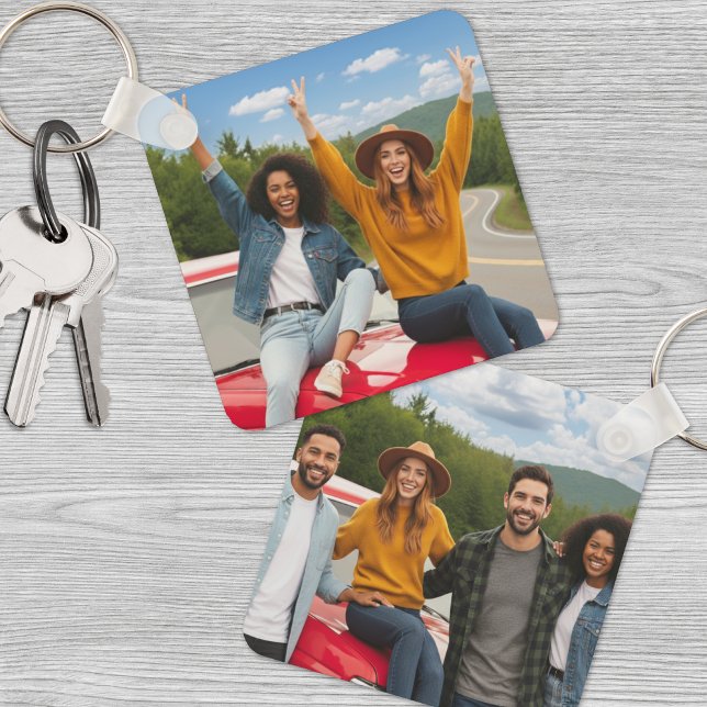 Create Your Own Two Sided Photo Key Ring (Create Your Own Two Sided Photo keychain)