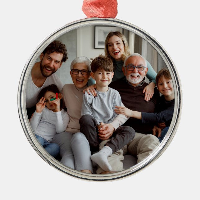 Create Your Own Two-sided Photos  Metal Tree Decoration (Front)