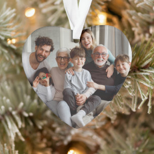 Create Your Own Two-sided Photos  Ornament