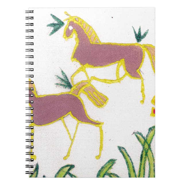 Create Your Own Unicorn Flora Power Cute Aesthetic Notebook (Front)