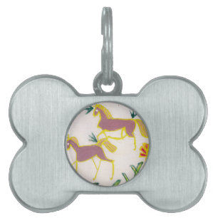 Create Your Own Unicorn Flora Power Cute Aesthetic Pet Name Tag