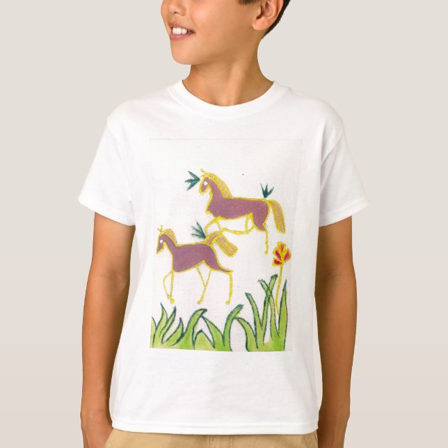 Create Your Own Unicorn Flora Power Cute Aesthetic T-Shirt (Front)