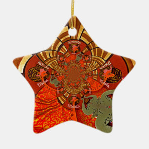 Create Your Own Unique African Giraffe Art Design Ceramic Tree Decoration