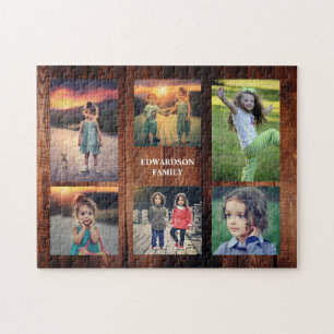 Create your own unique family photo collage jigsaw puzzle