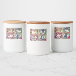 Create Your Own Unique Hakuna Matata Food Label