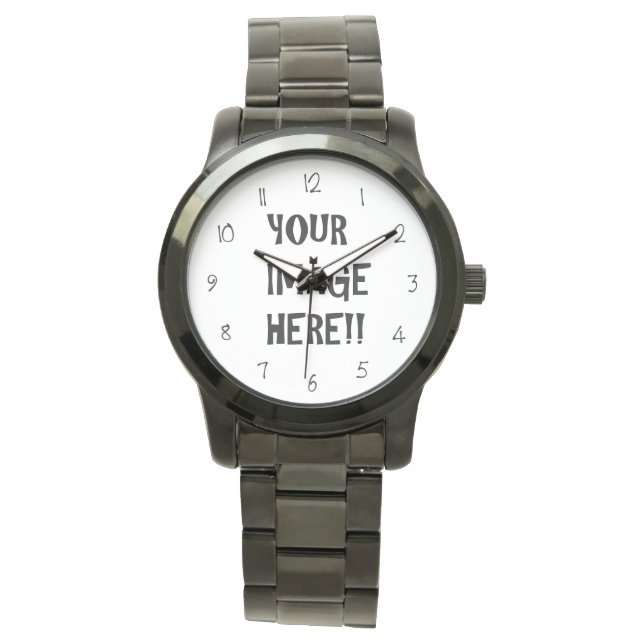 Create Your Own Unisex Oversized Bracelet Watch (Front)