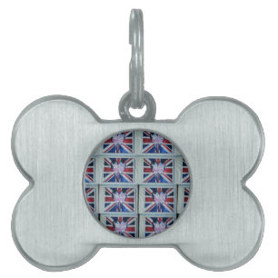Create Your Own United Kingdom National Flag Colou Pet Tag