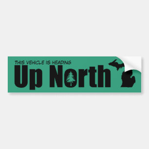Create Your Own Up North Michigan Bumper Sticker