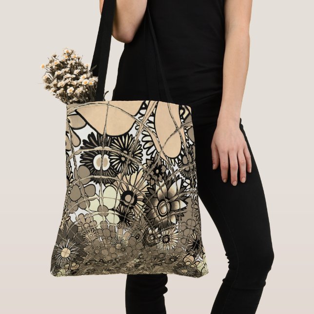 Create your own Urban infinity floral Camo Stylish Tote Bag (Close Up)