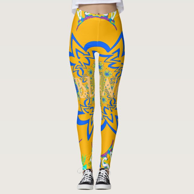 Create your own Urban Street dance Pattern design Leggings (Front)