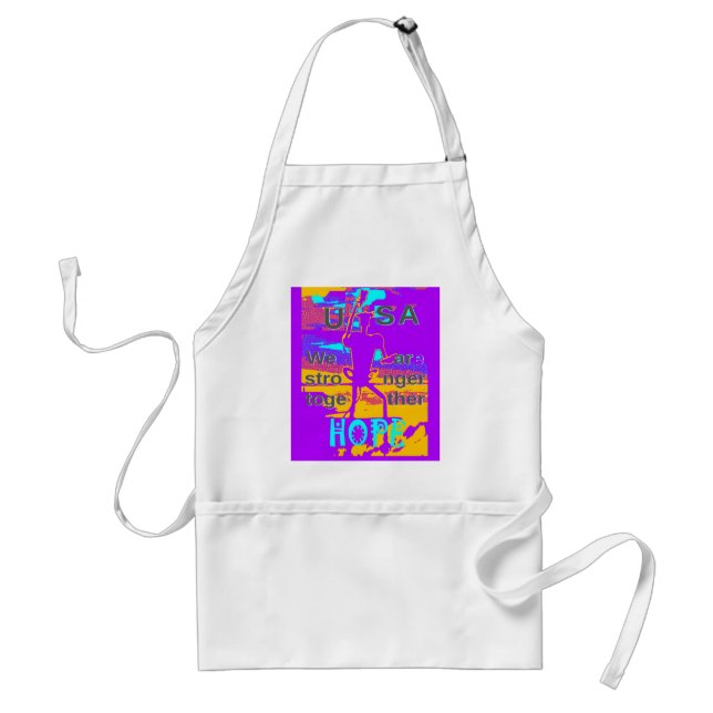 Create Your own USA Hope We Are Stronger Together  Standard Apron (Front)