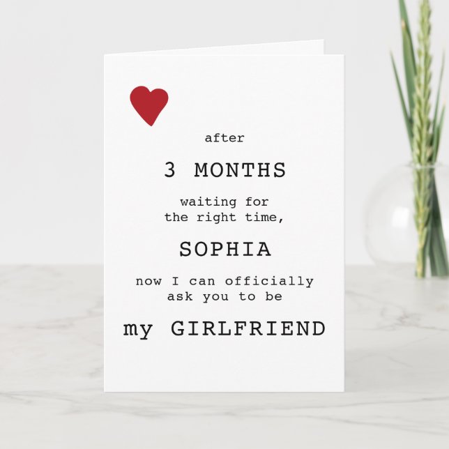 Create your own Valentines Day typography Holiday Card (Front)