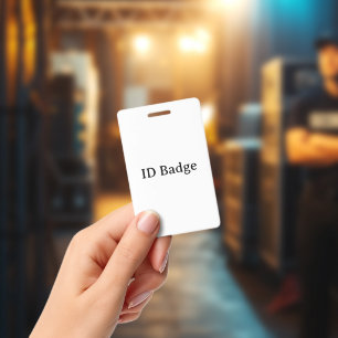 Create Your Own Vertical 2.13" x 3.38" PVC Plastic ID Badge
