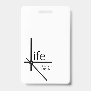Create Your Own Vertical Plastic Badge ID Badge