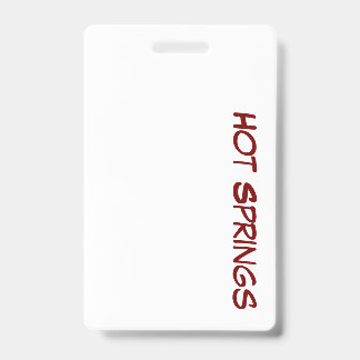 Create Your Own Vertical Plastic Badge ID Badge