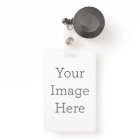 Create Your Own Vertical Plastic Badge