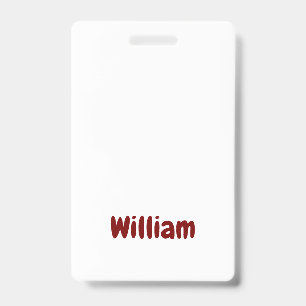 Create Your Own Vertical Plastic Badge ID Badge