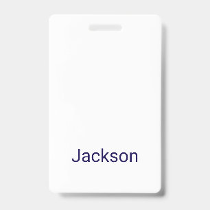 Create Your Own Vertical Plastic Badge ID Badge