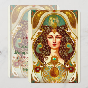 Create Your Own Victorian High Priestess Invitation