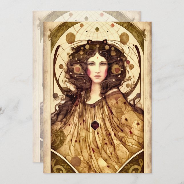 Create Your Own Victorian Witch Invitation (Front/Back)